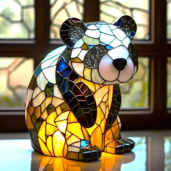 Playful Glowing Panda Lamp