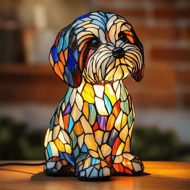 Glowing Puppy Lamp