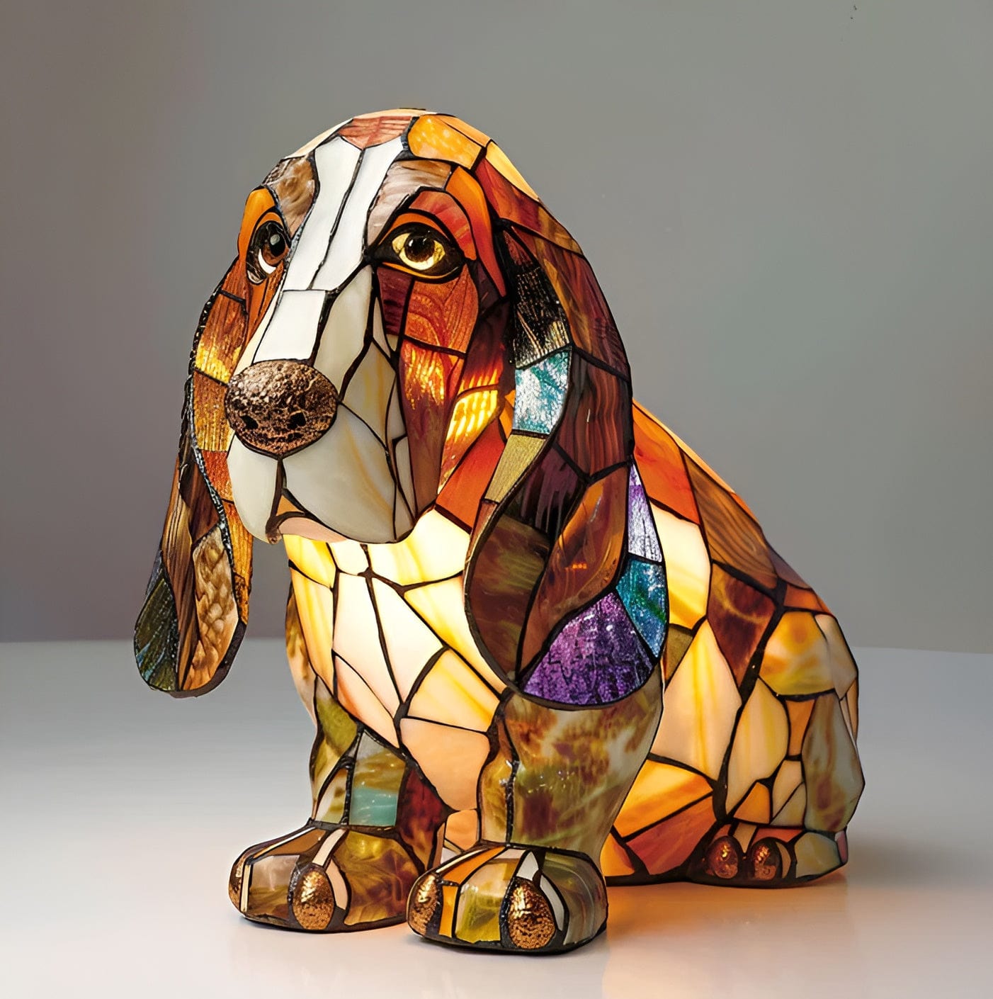 Winston Basset Hound Glow Lamp