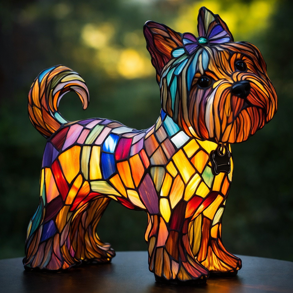 Daisy Yorkie Glow Lamp