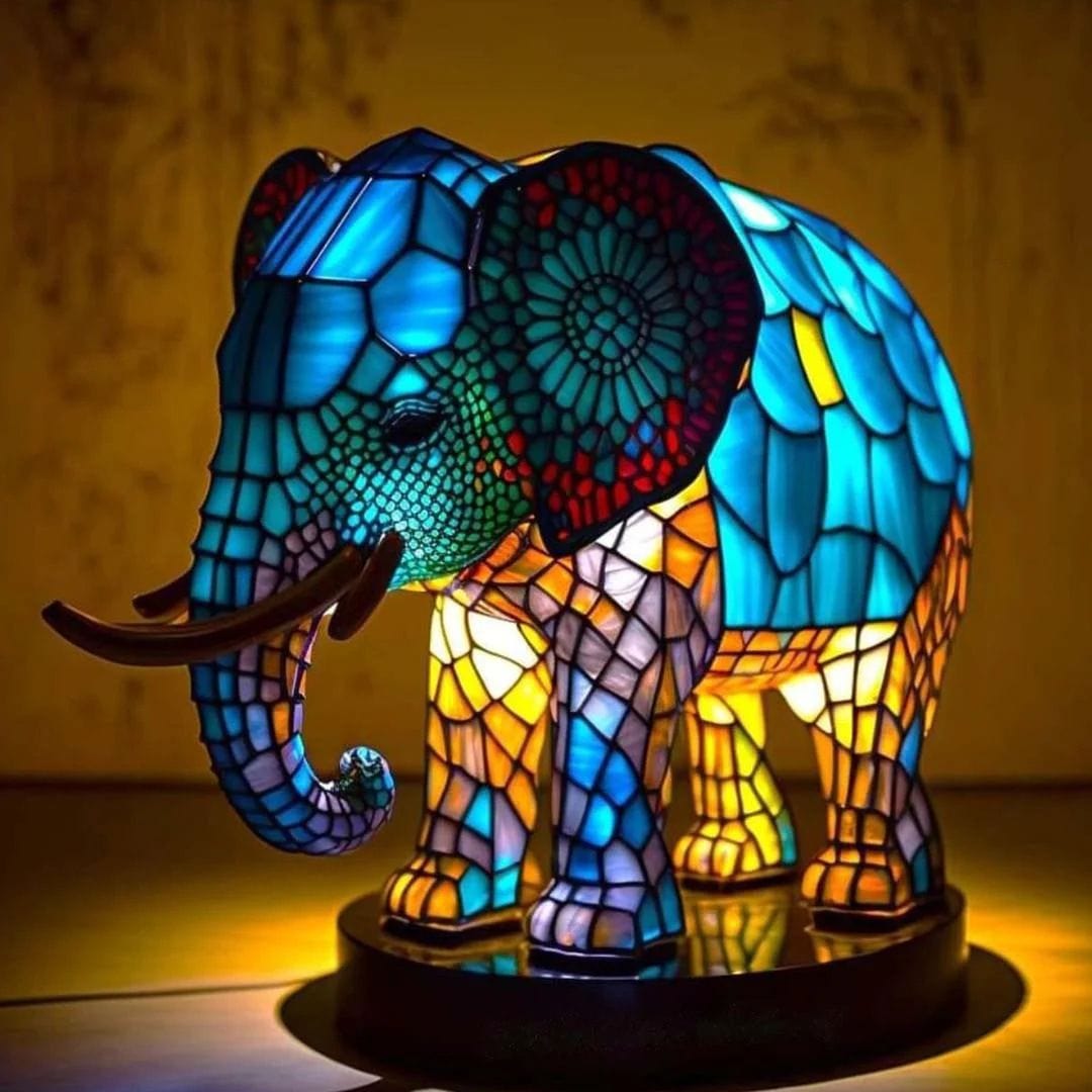 Royal Glowing Elephant Lamp
