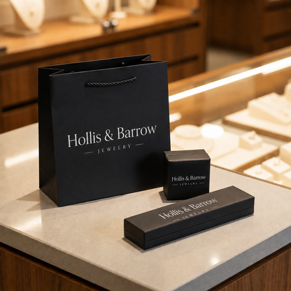 Hollis & Barrow branded packaging